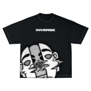 Inverse Club - Disruptive 24s T-shirt Black Kaos Oversize